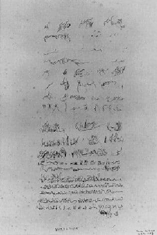 Henri Michaux, Narration, 1927, Ink on paper, 36 x 26 cm. Image Courtesy of ArtNet