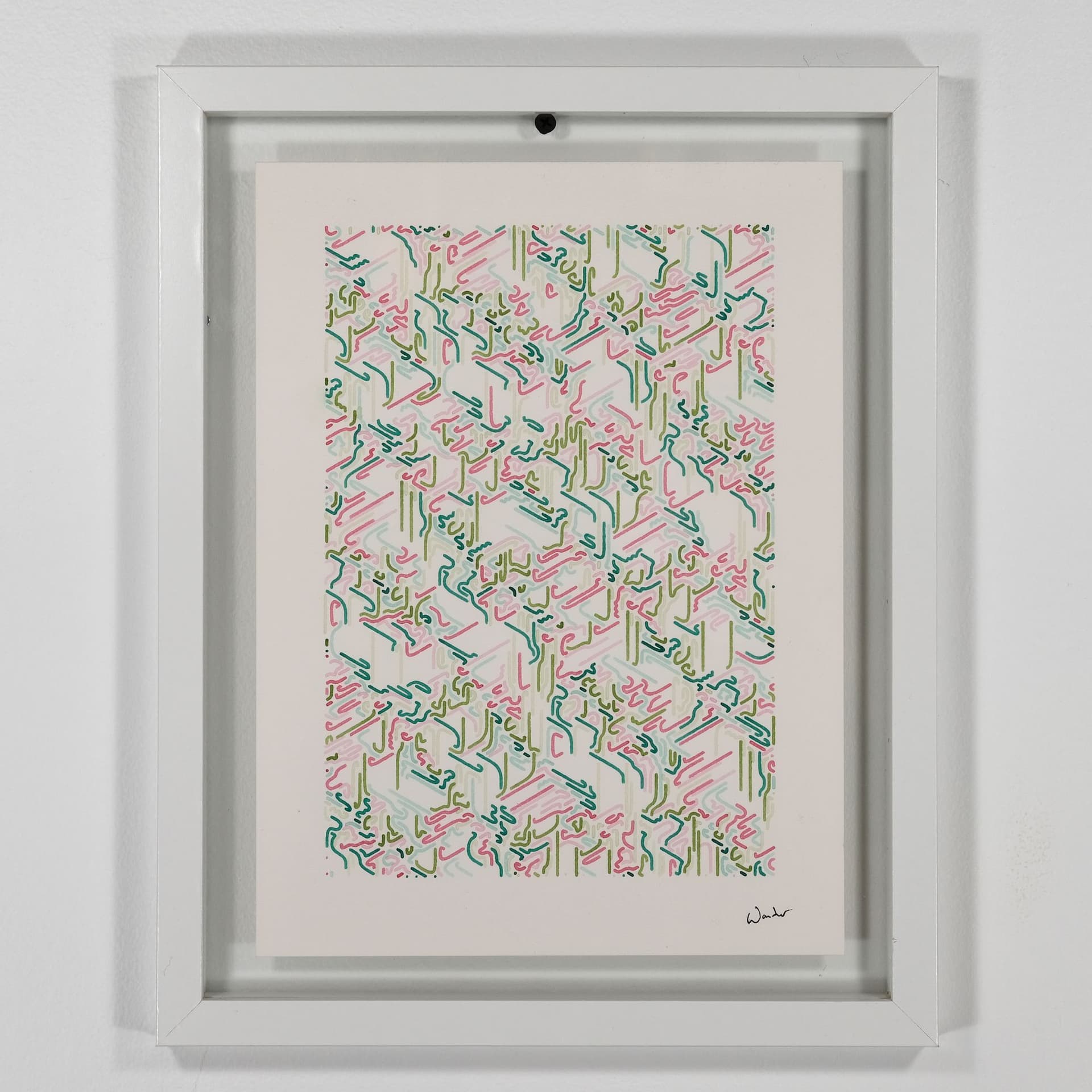 A plot of Lines Walking testnet mint #0