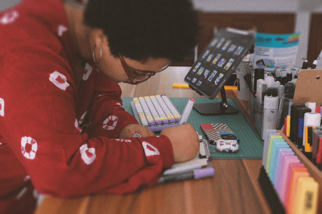 Linda Dounia in her studio, 2024