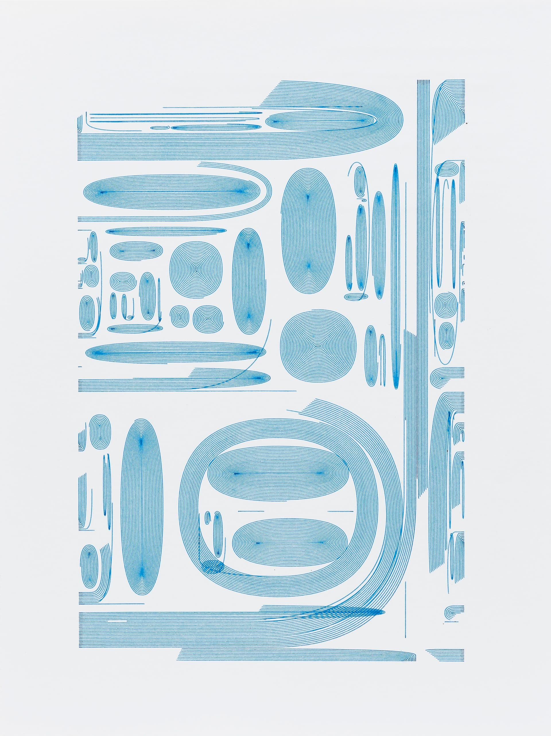 Lines Walking - Blue #1, 2021