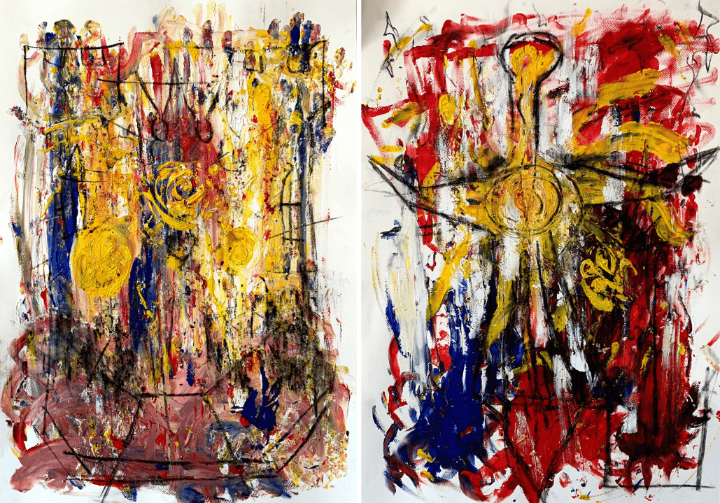 nllp/qlln, Generative Algorithms and Acrylic Paint