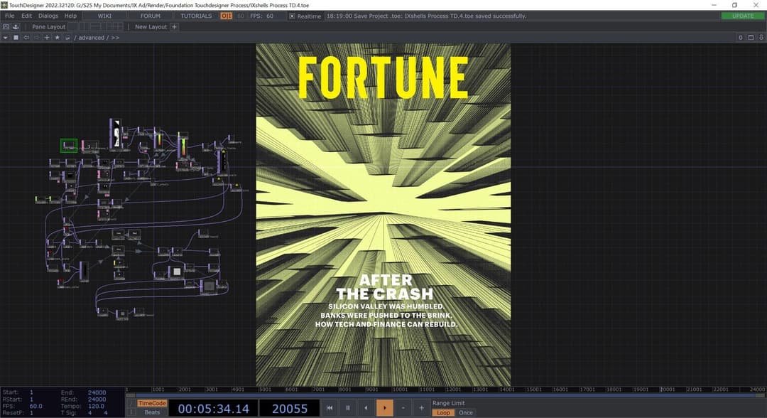 Ix's Fortune Cover in TouchDesigner, 2023