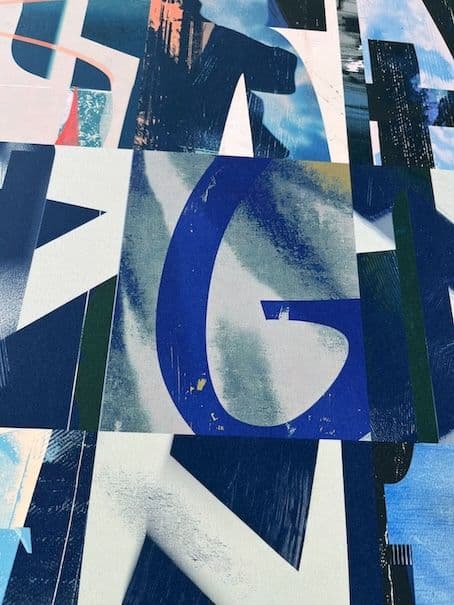 Faux Letters #14 (detail), UV Pigment Print, 2024