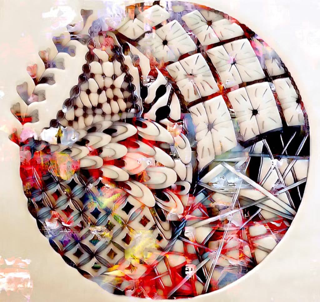 An Eternal Tangle of What Ifs, 2020. Sarin's first GAN-generated artwork.