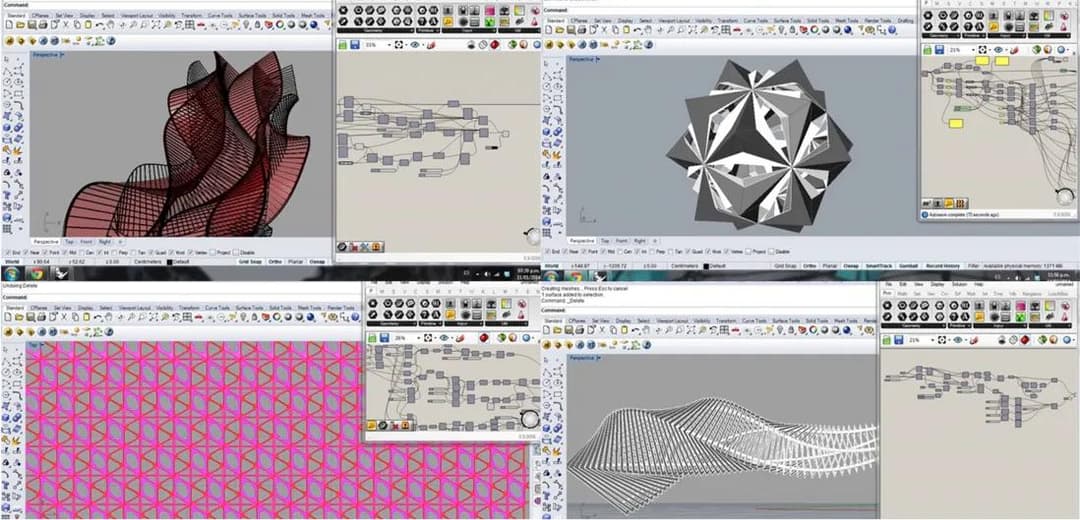 Early experiments with Grasshopper and Rhinoceros from 2011-2014